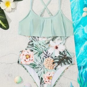 Bañador entero tropical ( 12 Y )