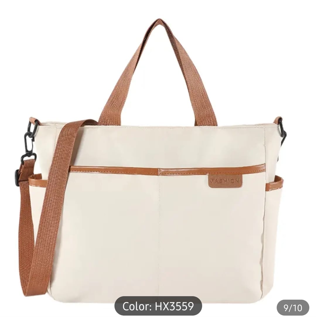 Bolso Tote Grande con Correa Crossbody – Bolsa Casual para Trabajo/Universidad/Viaje