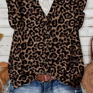 Blusa animal print ( L )