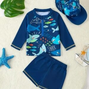 Conjunto baño niño “Shark” ( 2Y )