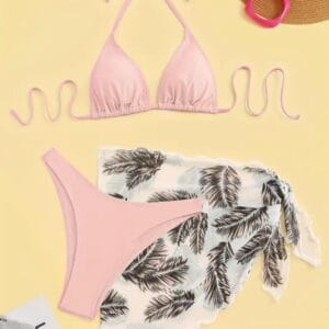 Bikini rosa liso ( L )