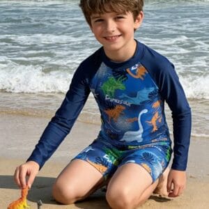 Conjunto baño “Dinosaurios” ( 10 Y )