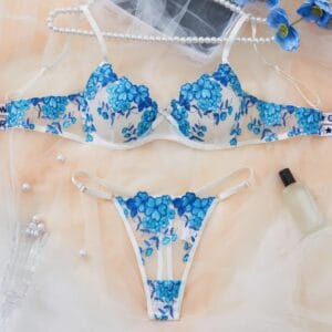 Conjunto Lencería Azul ( XL )